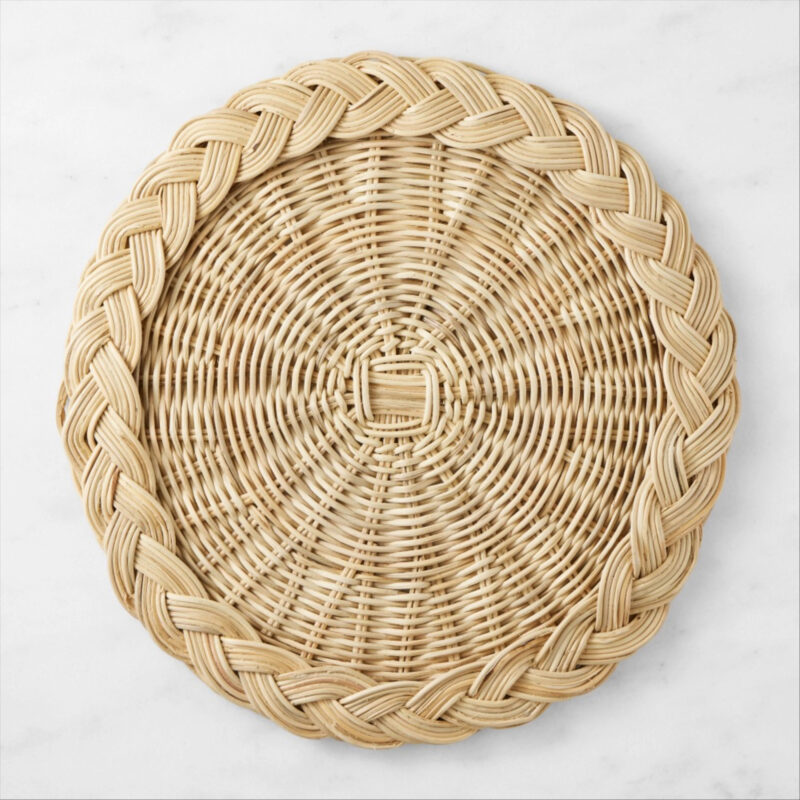 Williams Sonoma AERIN x Williams Sonoma Braided Woven Charger