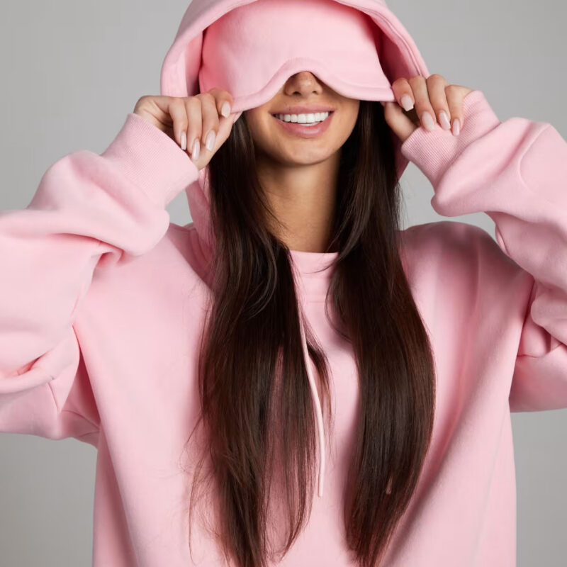 Airplane Mode Travel Hoodie with Eye Mask | Comfrt