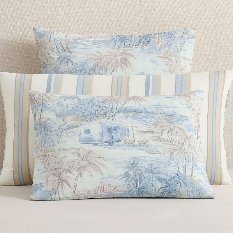 Airstream Coastal Toile Reversible Comforter Sham