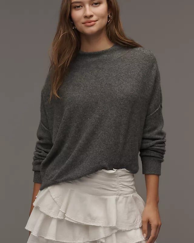 Alani 100% Cashmere Mock-Neck Sweater