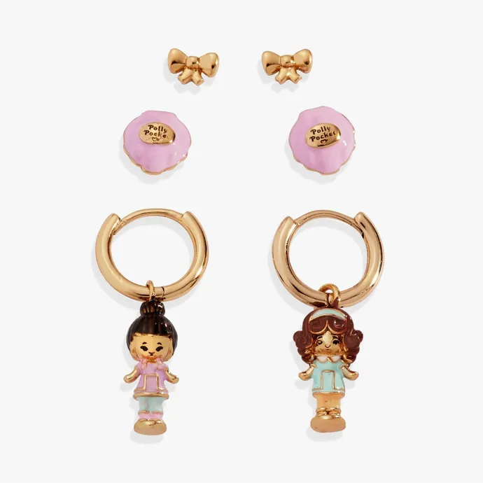 Alex and Ani Polly Pocket Earring Set of 3