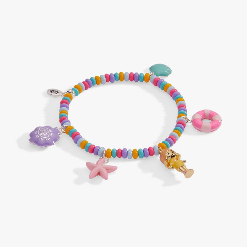 Alex and Ani Polly Pocket Limited Edition Pool Party Stretch Charm Bracelet
