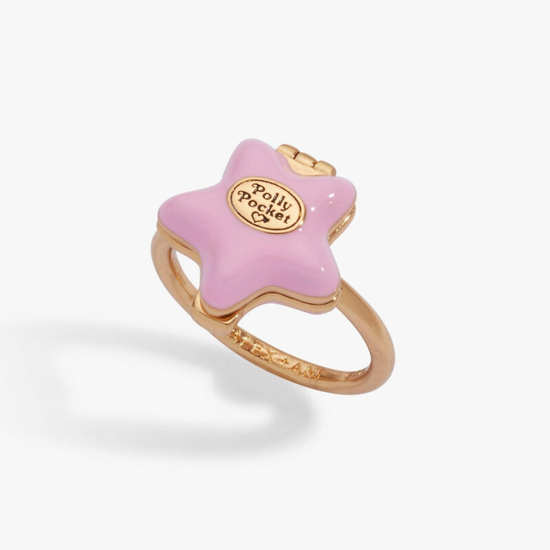 Alex and Ani Polly Pocket Locket Ring - Pink