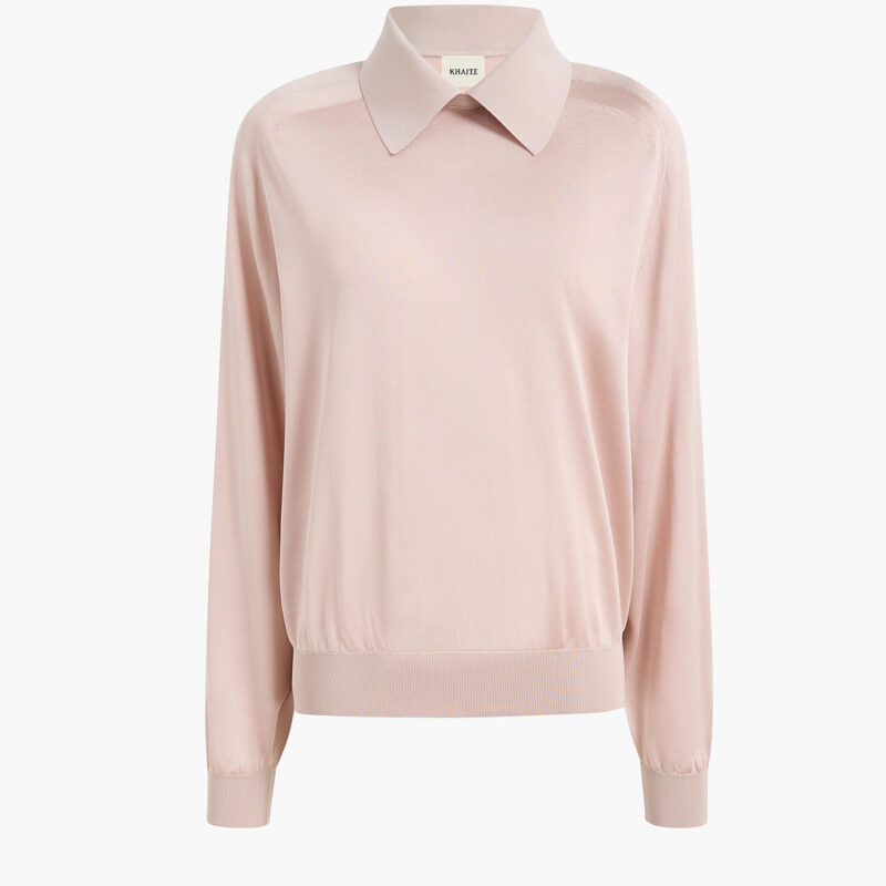 Alexa Top in Dusty Rose Khaite