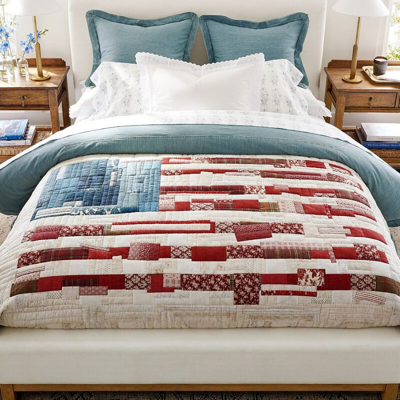 Americana Flag Reversible Quilt