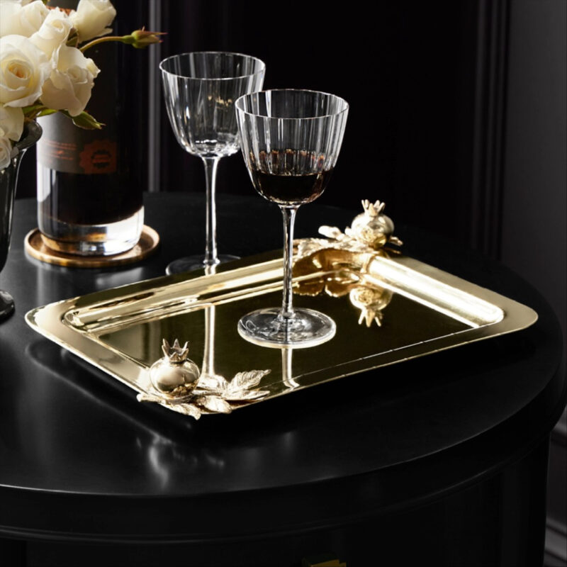 Amora Brass Tray