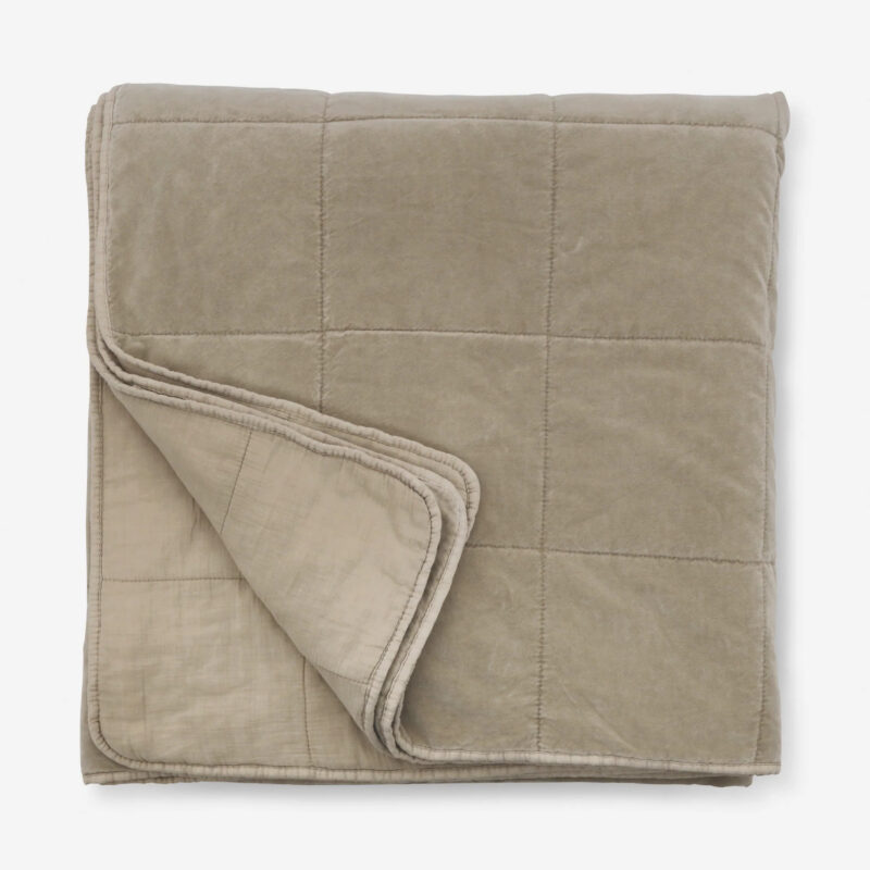 Amsterdam Cotton Velvet Coverlet by Pom Pom at Home
