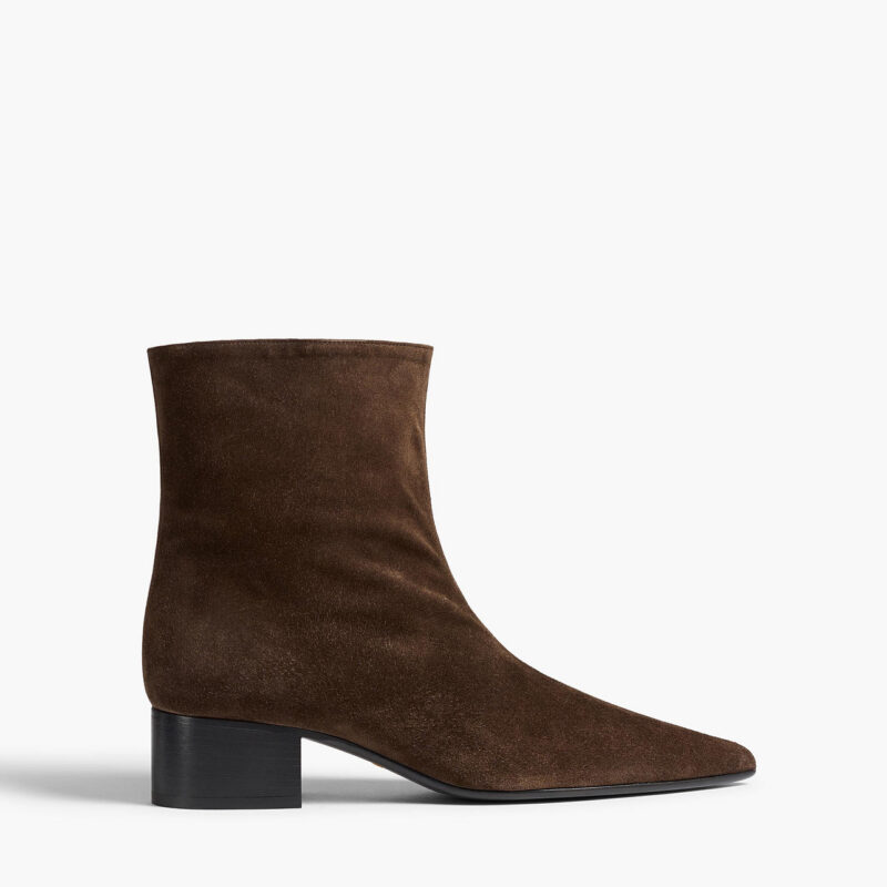 Andee Ankle Boot in Ebano Suede Khaite