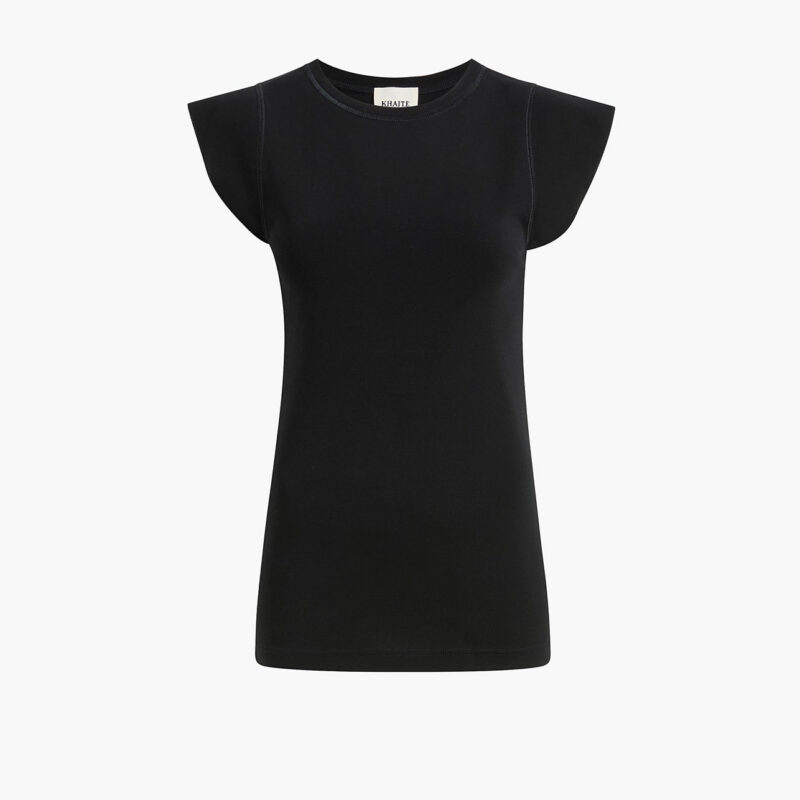 Angel Top in Black Khaite