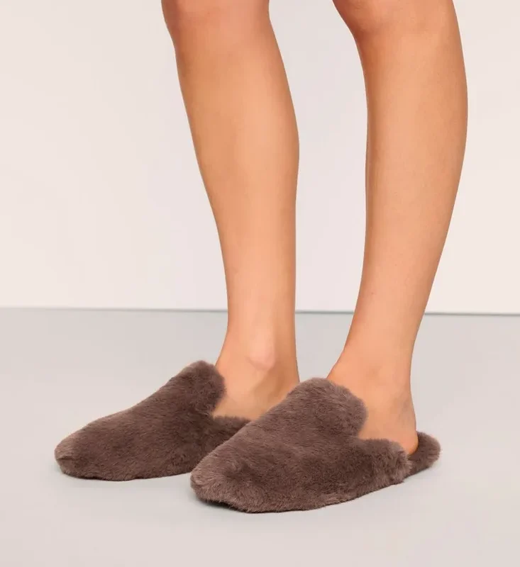 Eberjey Plush Slide Slippers
