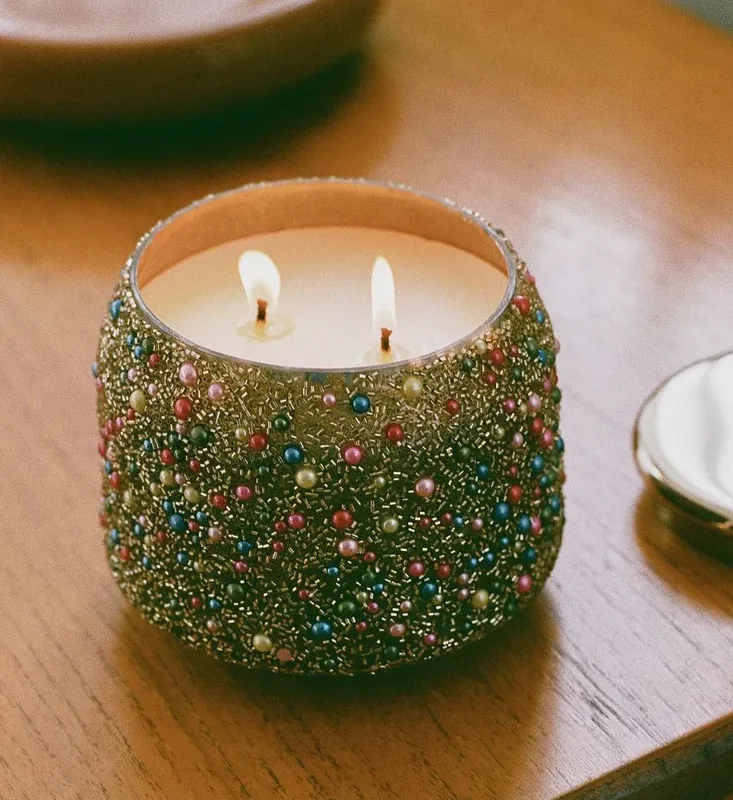 The Gather Candle by Anthropologie: Woody White Pine & Cashmere