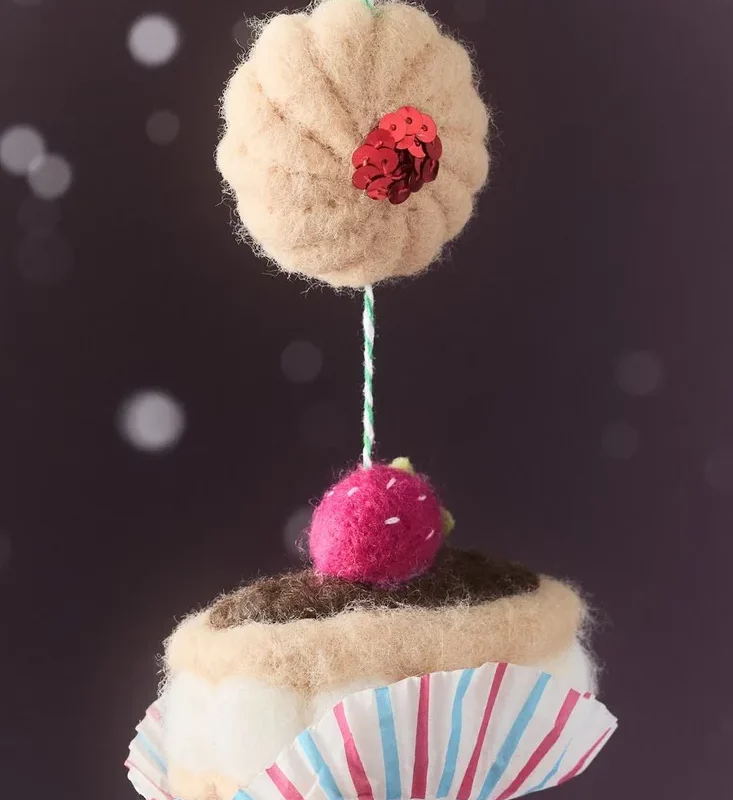 Felt Hanging Eclair Ornament