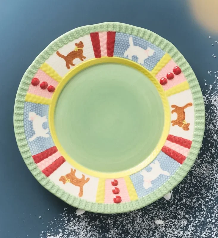 Mitten Stoneware Dessert Plate