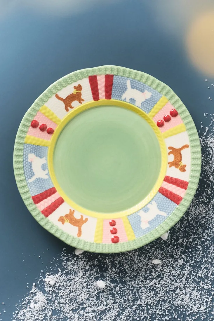 Mitten Stoneware Dessert Plate