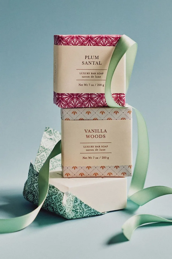 By Anthropologie Holiday Bar Soap