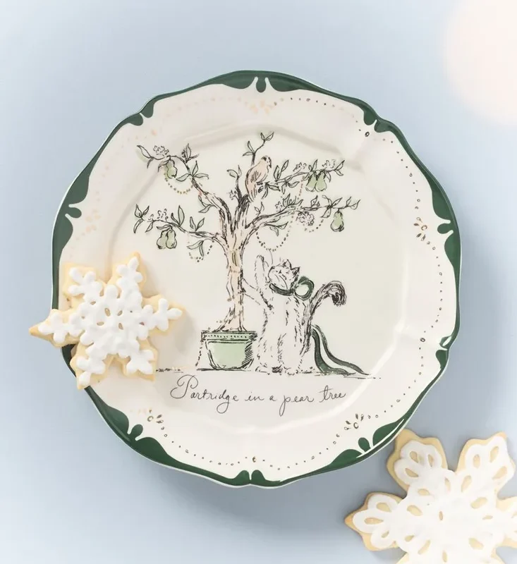 SWINK 12 Days of Christmas Dessert Plates