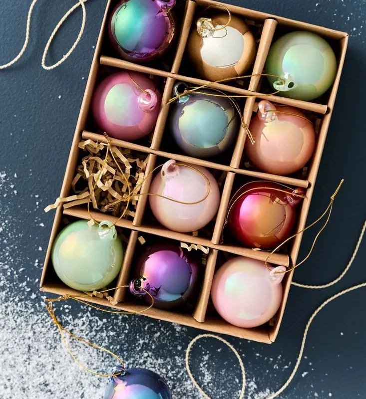 Pearlized Bauble Ornaments
