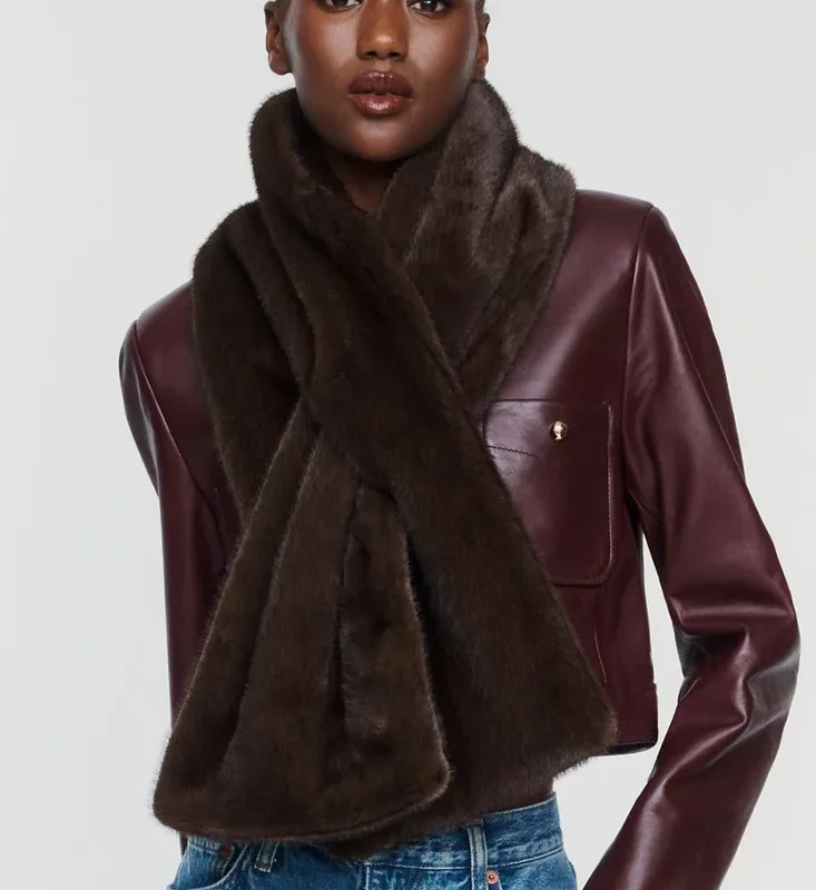 By Anthropologie Faux Fur Scarf