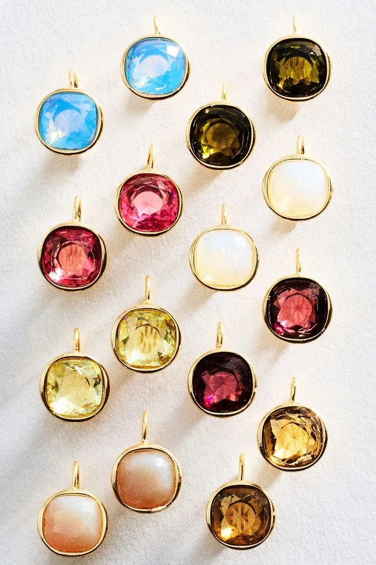 By Anthropologie Bezel Cushion French Hook Earrings