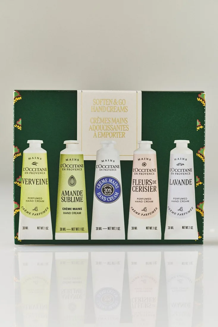 L'Occitane Soften & Go Hand Creams 5 Piece Set