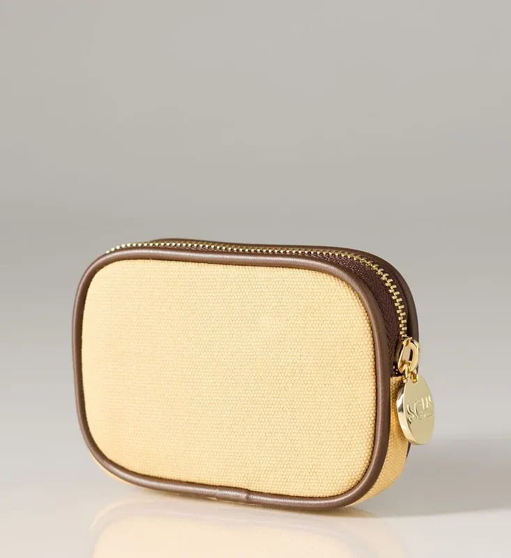 Stoney Clover Lane Micro Pouch Canvas Tan