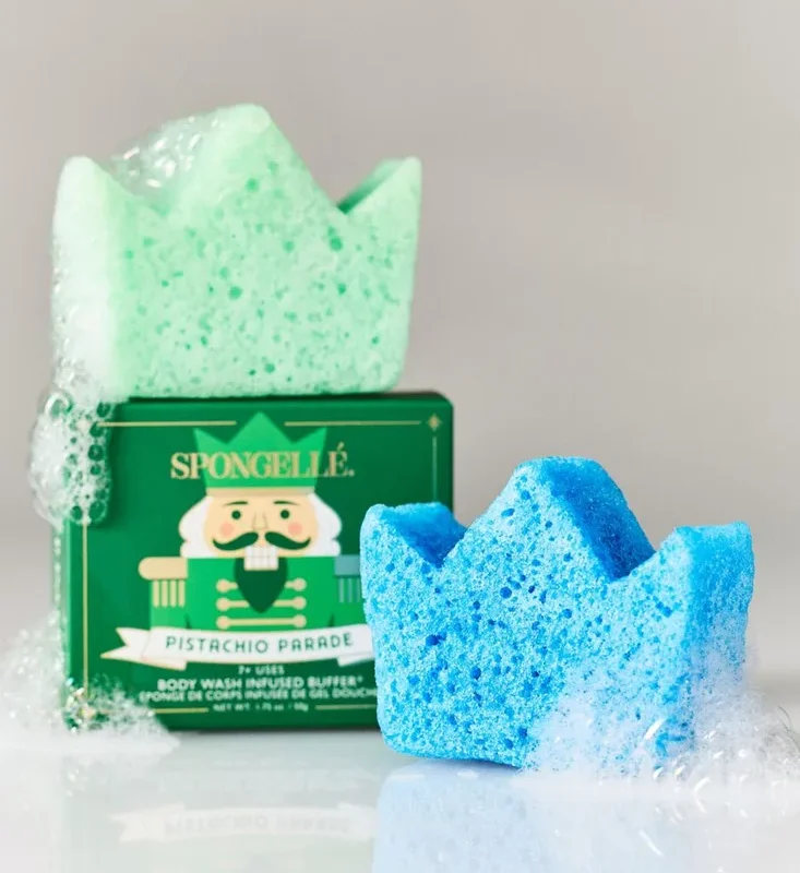 Spongellé Nutcracker Body Wash Buffer, Set of 2