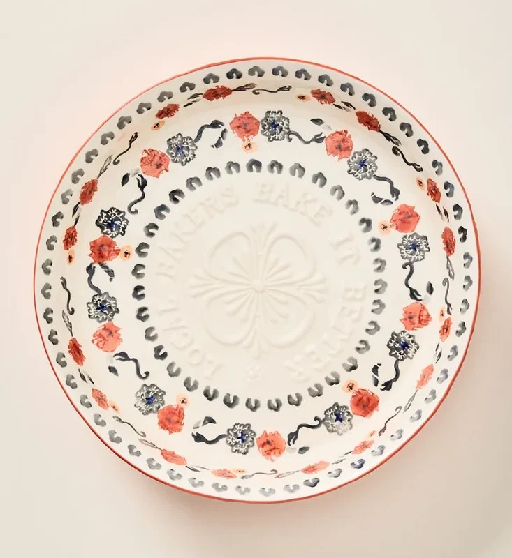 Handpainted Lucerne Pie Dish