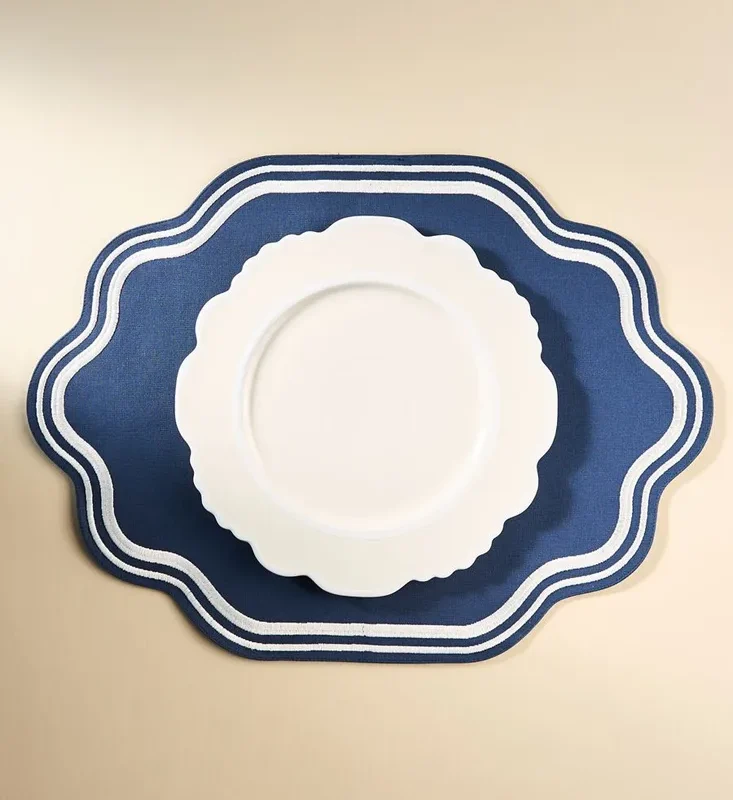 Madeline Embroidered Cotton Placemat