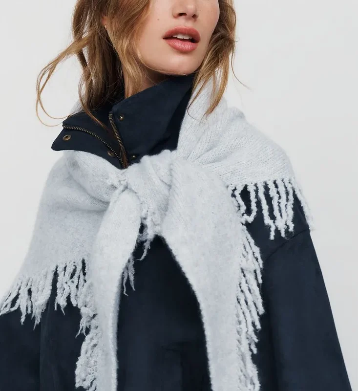 Shay Triangle Fringe Scarf Wrap