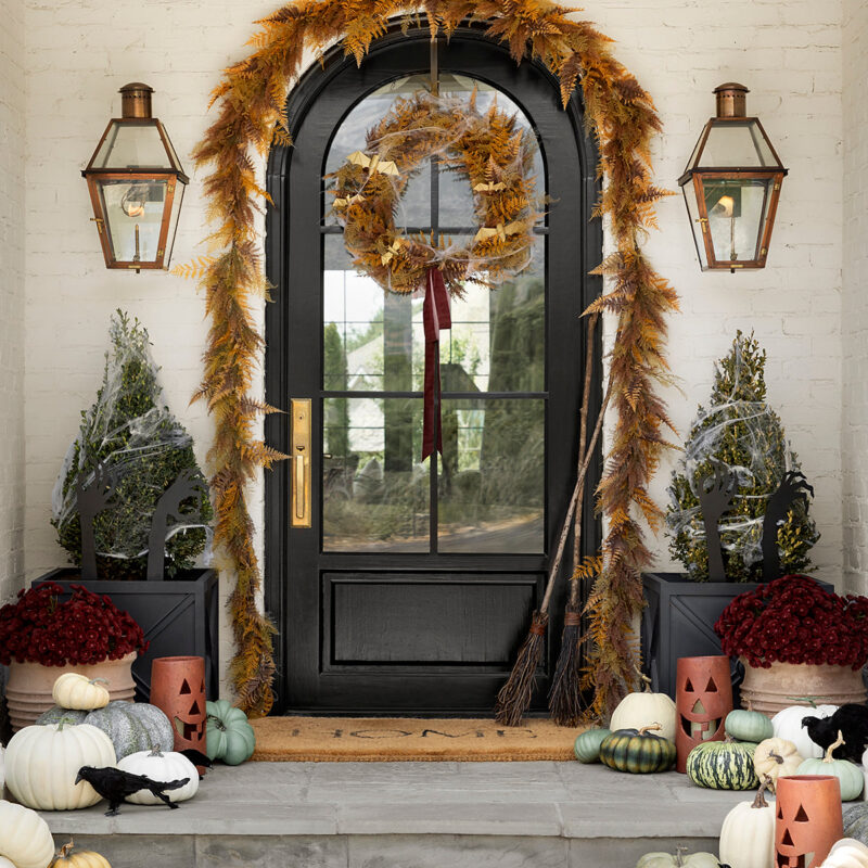 6' Faux Golden Fern Garland McGee & Co.