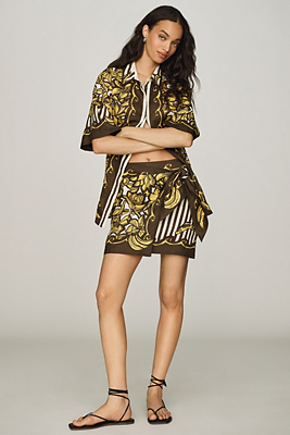ALÉMAIS Mona Hemp Mini Sarong Skirt Anthropologie