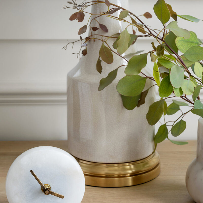Alabaster Table Clock McGee & Co.