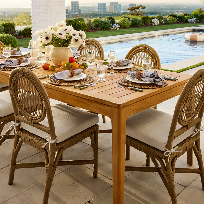 Andrey Teak Outdoor Dining Table McGee & Co.