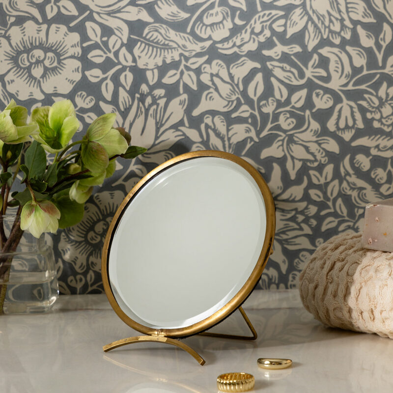 Antique Brass Folding Mirror McGee & Co.