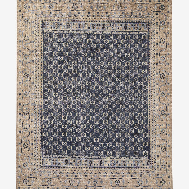 Anya Indigo Hand-Knotted Wool Rug McGee & Co.