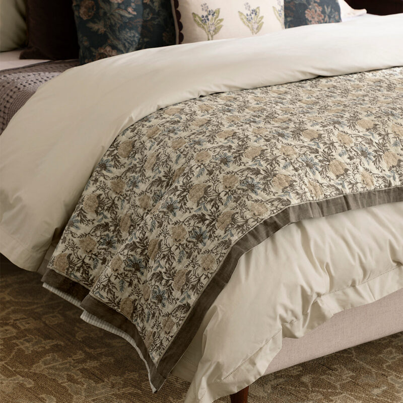 Audrey Tan Block Print Quilt McGee & Co.