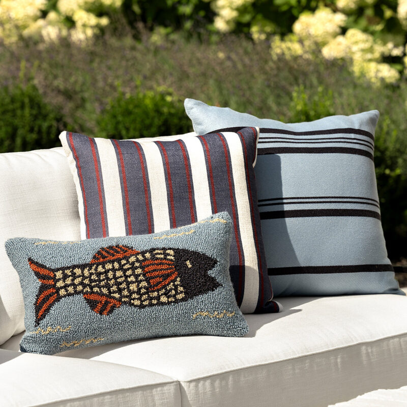 Barnett Striped Indoor/Outdoor Pillow McGee & Co.