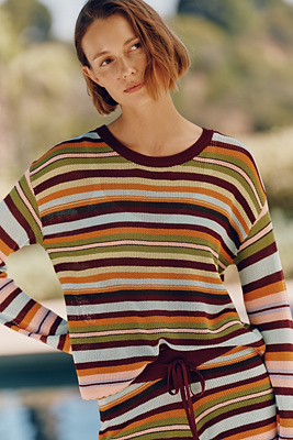 Beach Riot Beach Crew-Neck Sweater Anthropologie