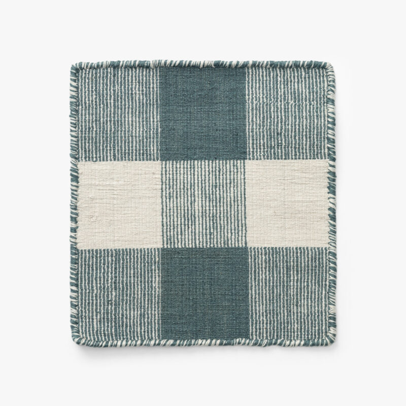 Belleville Blue Indoor/Outdoor Rug Swatch McGee & Co.