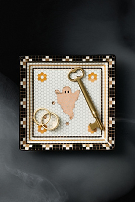Bistro Tile 24k Gold Accent Halloween Vanity Tray Anthropologie
