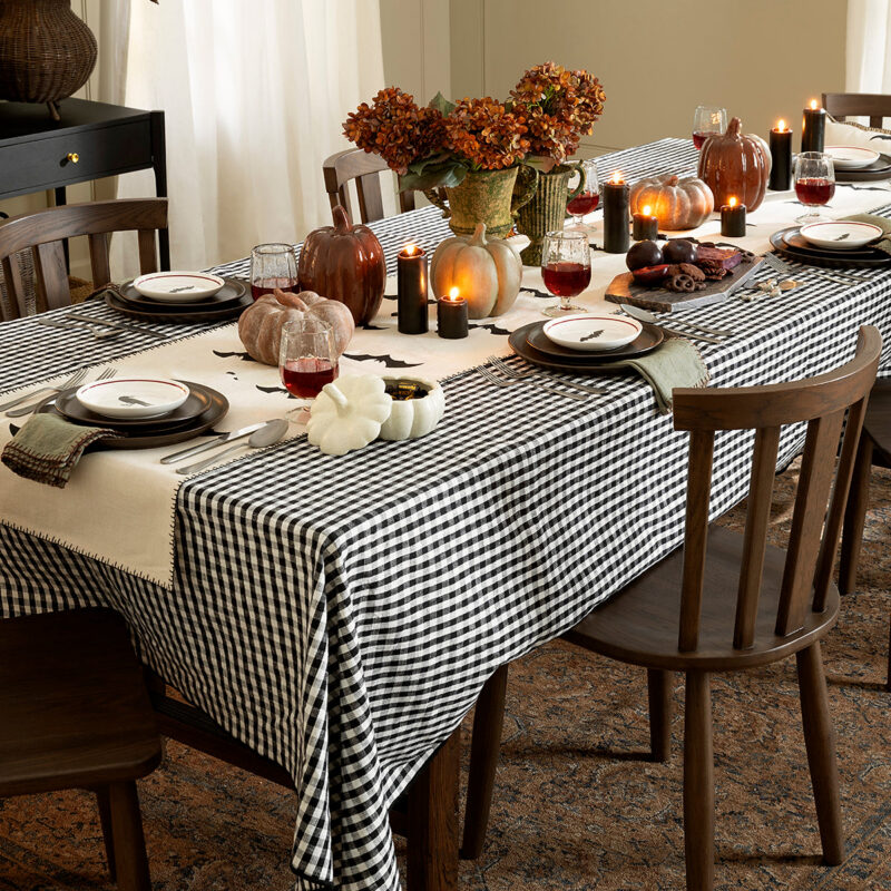 Black Gingham Tablecloth McGee & Co.
