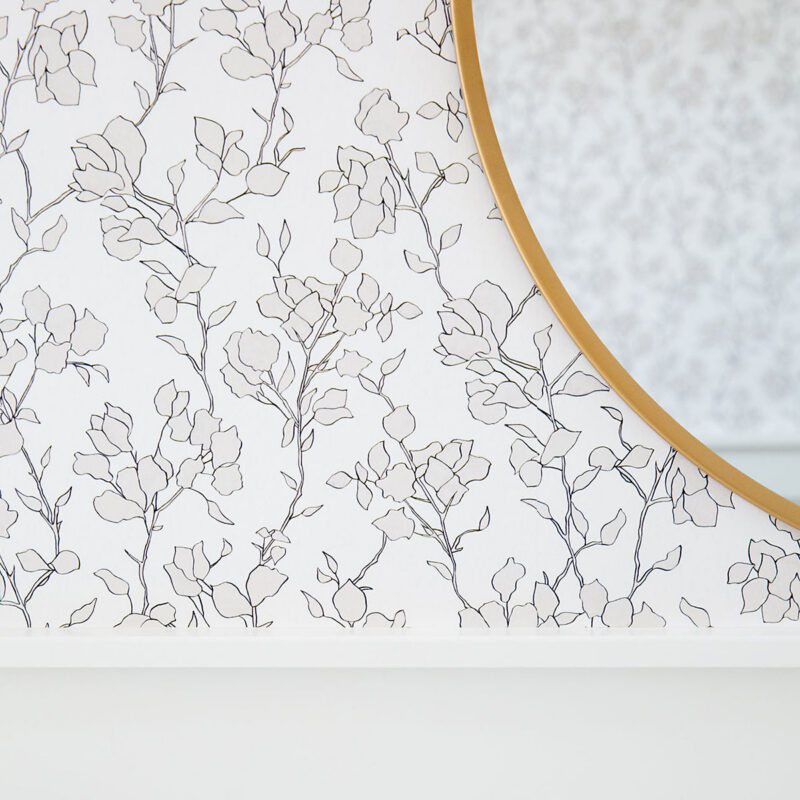 Blair Sketched Floral Wallpaper McGee & Co.
