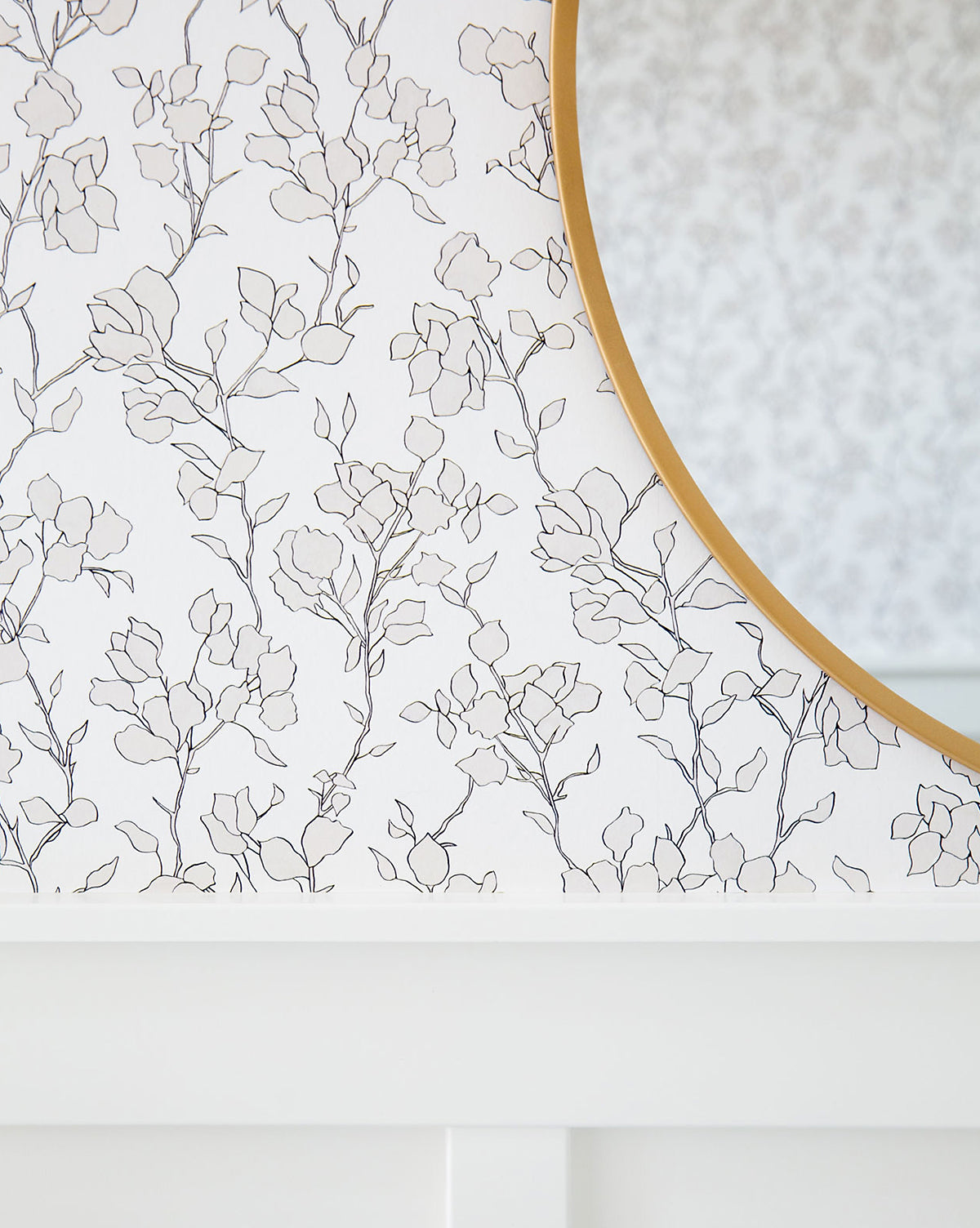 Blair Sketched Floral Wallpaper McGee & Co.