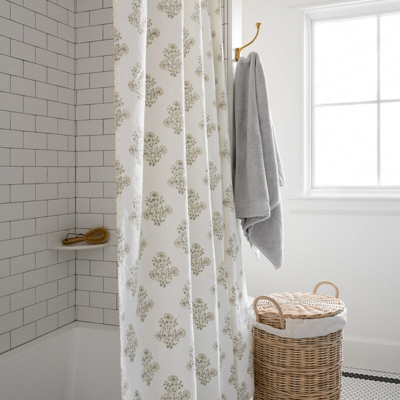 Block Print Shower Curtain McGee & Co.