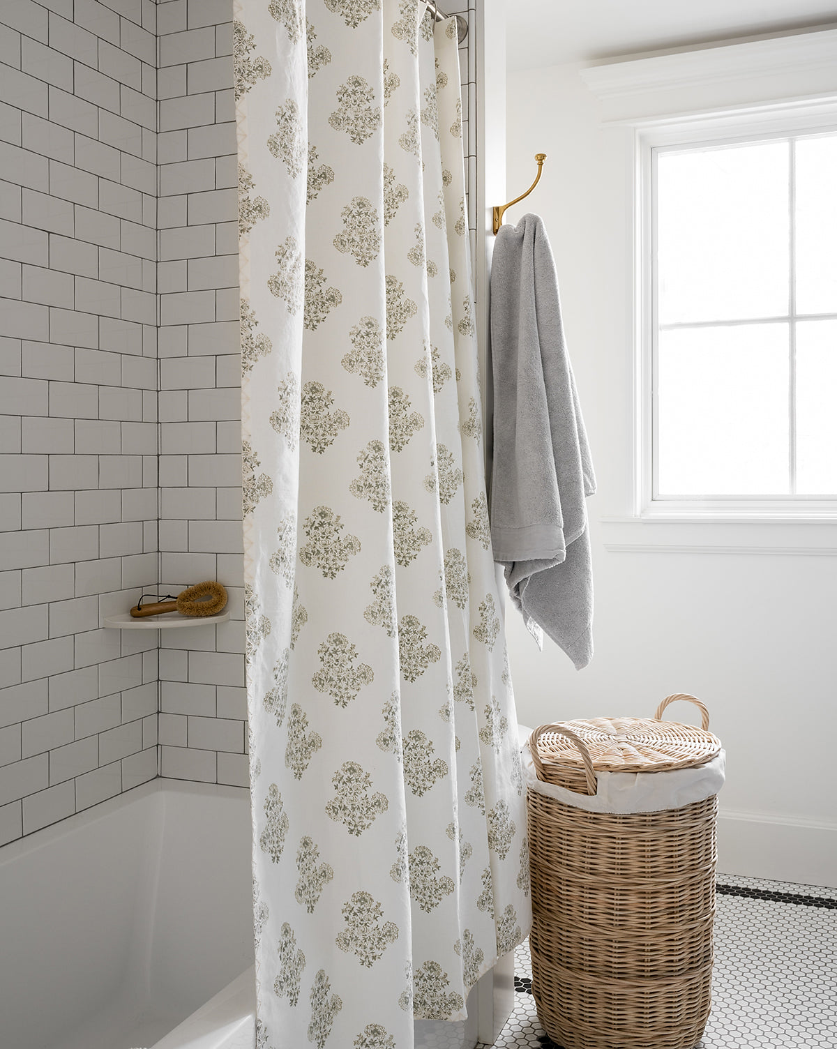 Block Print Shower Curtain McGee & Co.