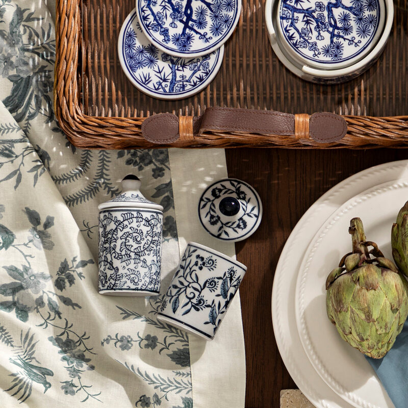 Blue & White Coasters (Set of 6) McGee & Co.