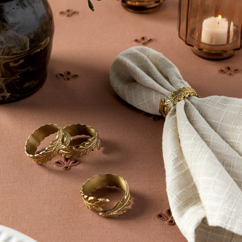 Botanical Brass Napkin Ring (Set of 4) McGee & Co.