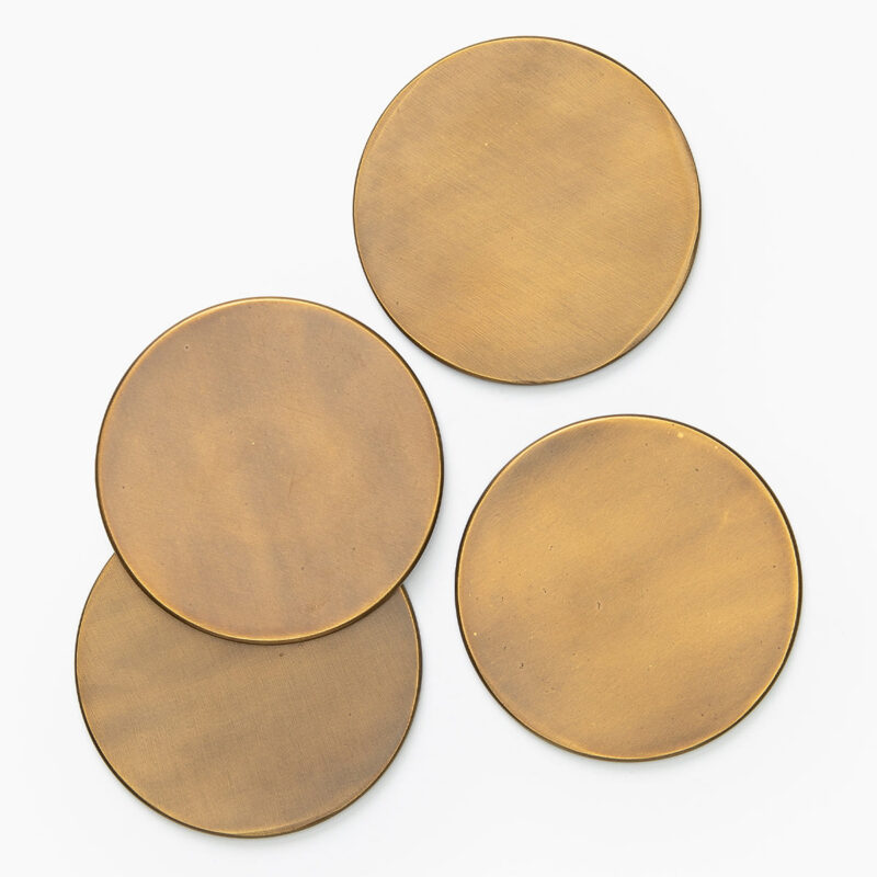 Brass Coasters (Set of 4) McGee & Co.