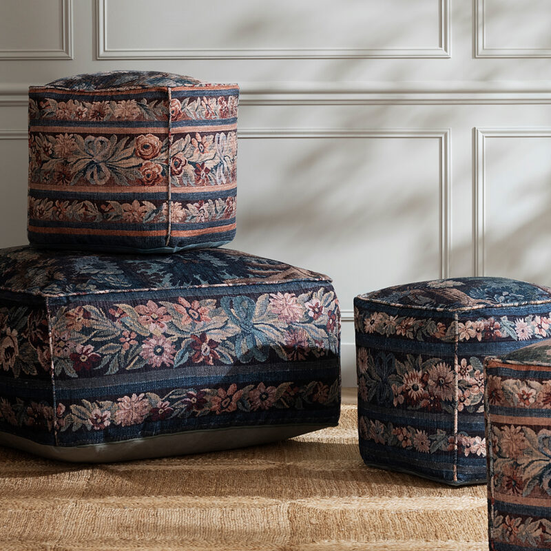 Cambria Woven Pouf McGee & Co.