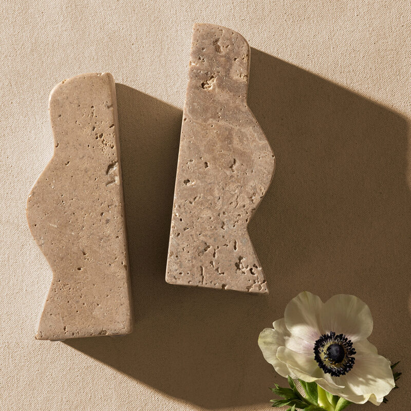 Catriona Travertine Bookends (Set of 2) McGee & Co.
